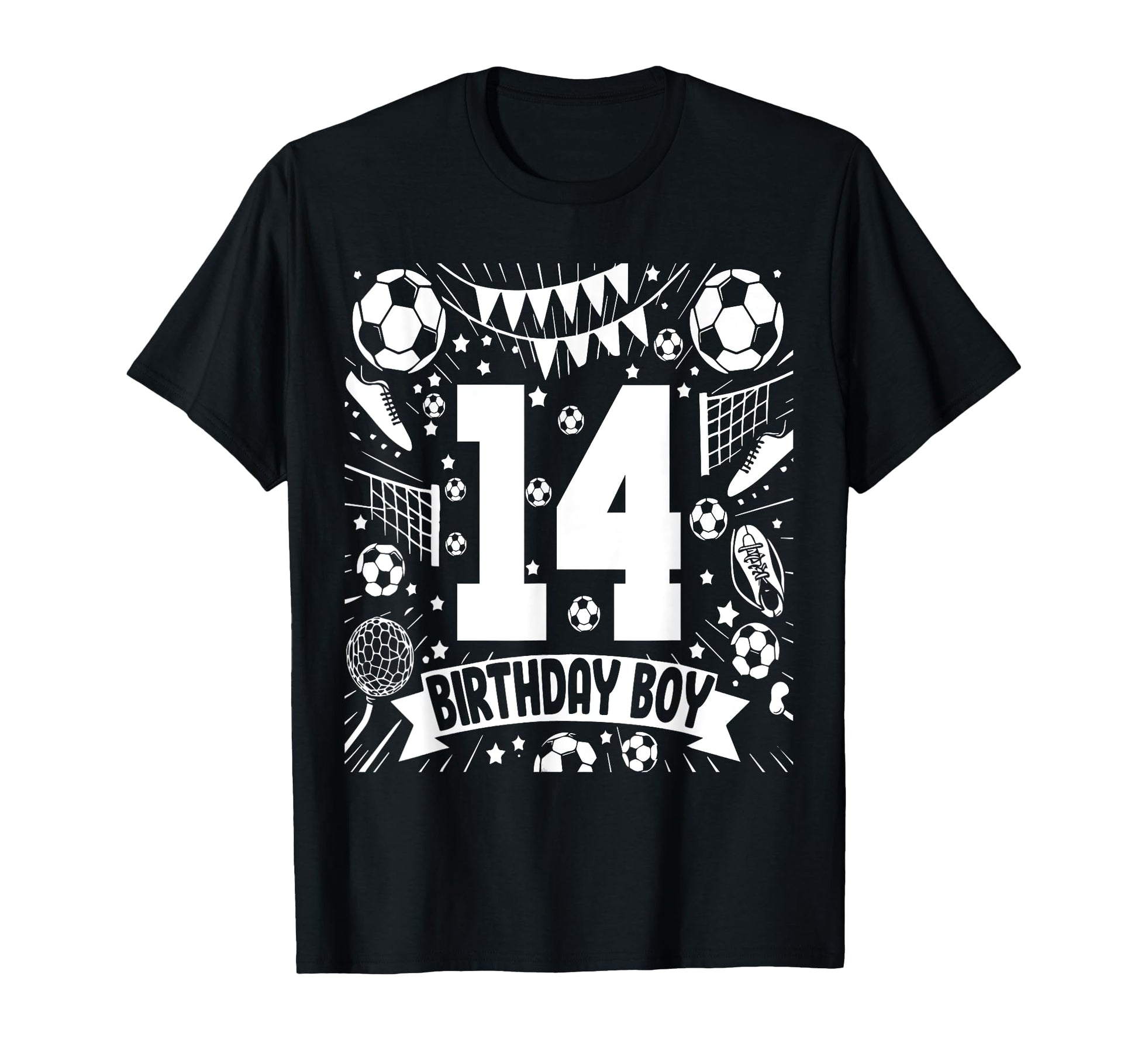 Soccer Birthday 14 Years Football 14Th T-Shirt - Fun Novelty Design Unisex - T-Shirt, Sweatshirt, Hoodie