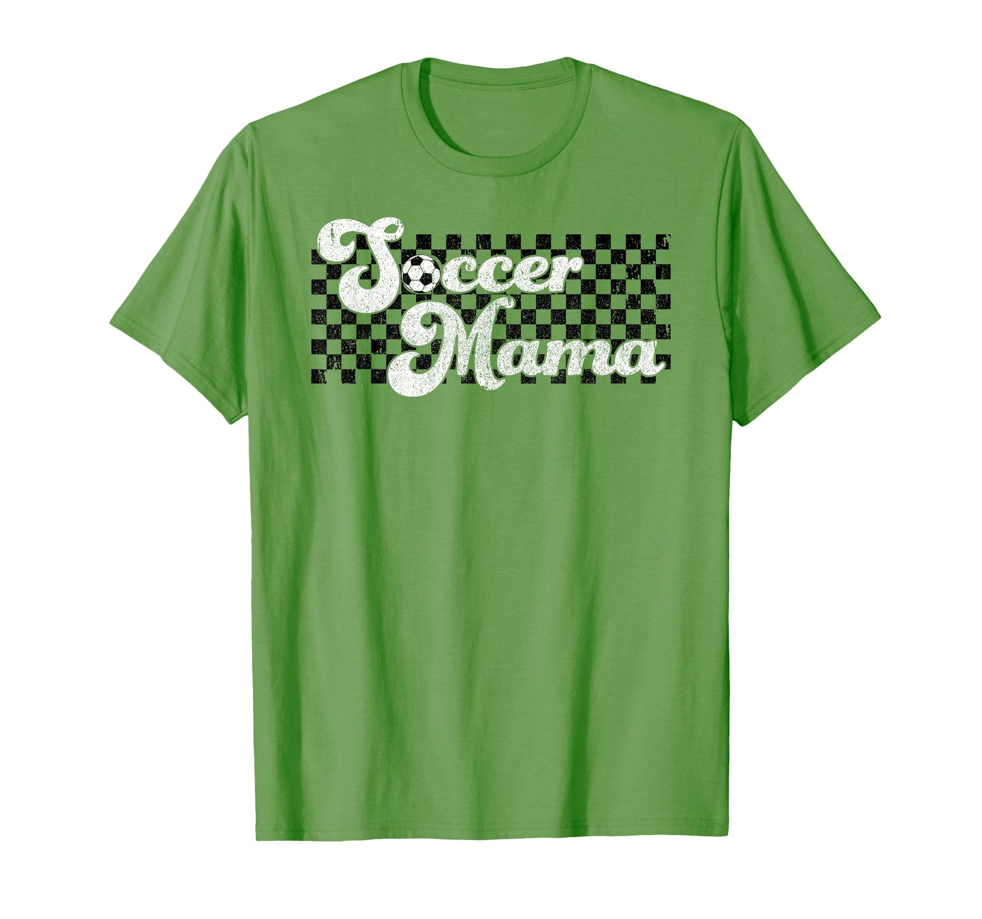 Soccer Mama Soccer Mom Checkered T-Shirt - Casual Everyday Wear Men Women - T-Shirt, Sweatshirt, Hoodie