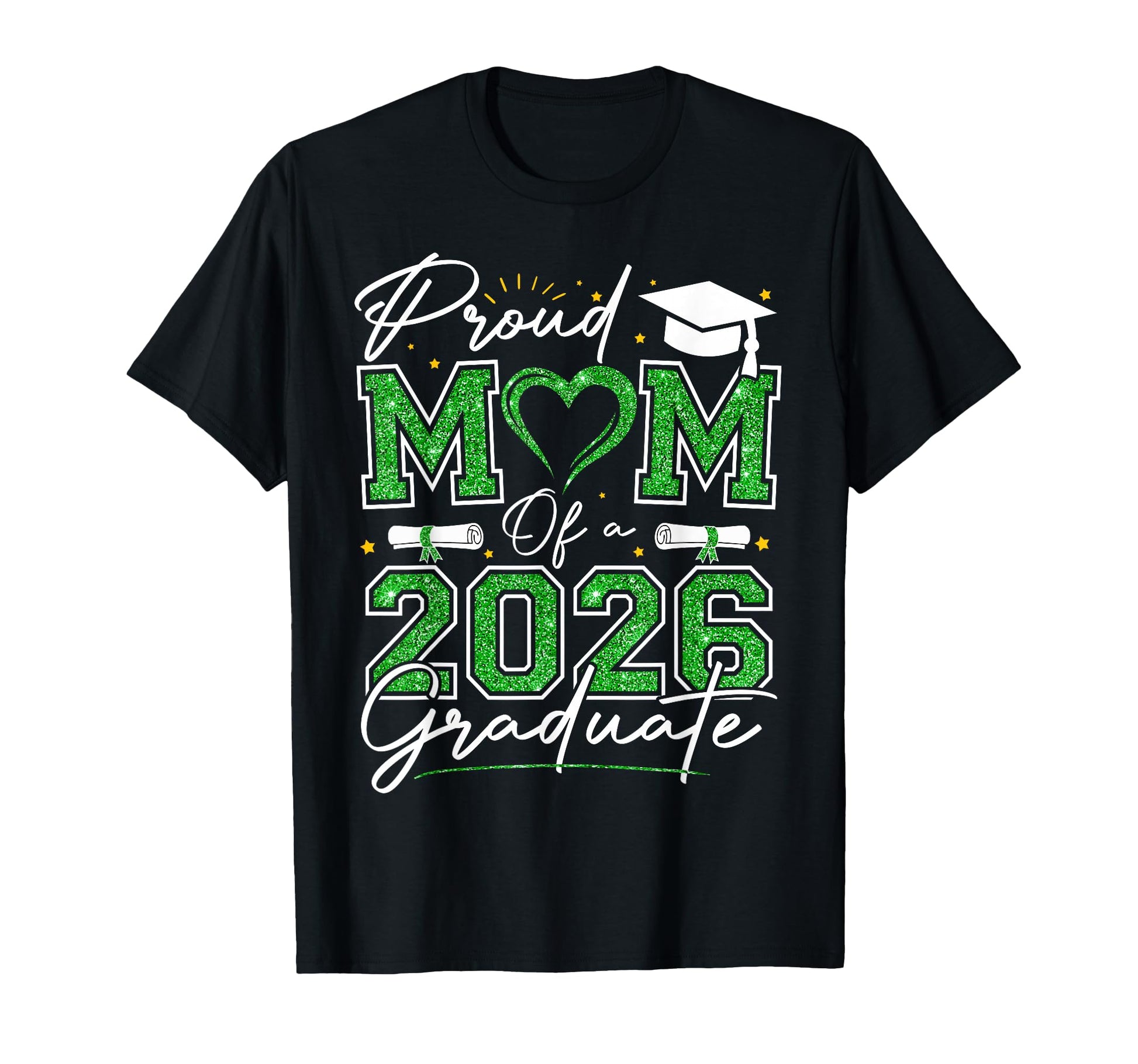 Proud Mom 2026 Graduate Senior 2026 T-Shirt - Casual Everyday Wear Unisex - T-Shirt, Sweatshirt, Hoodie