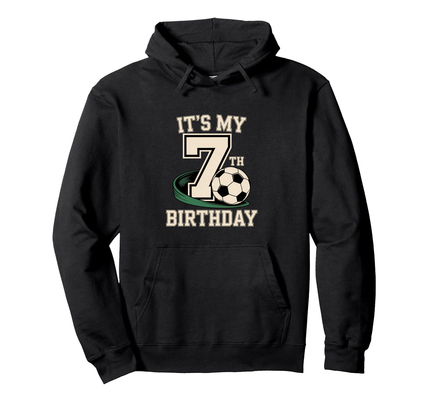 Soccer Theme Its My 7Th Birthday Soccer Hoodie - Custom Art Print Men Women - T-Shirt, Sweatshirt, Hoodie