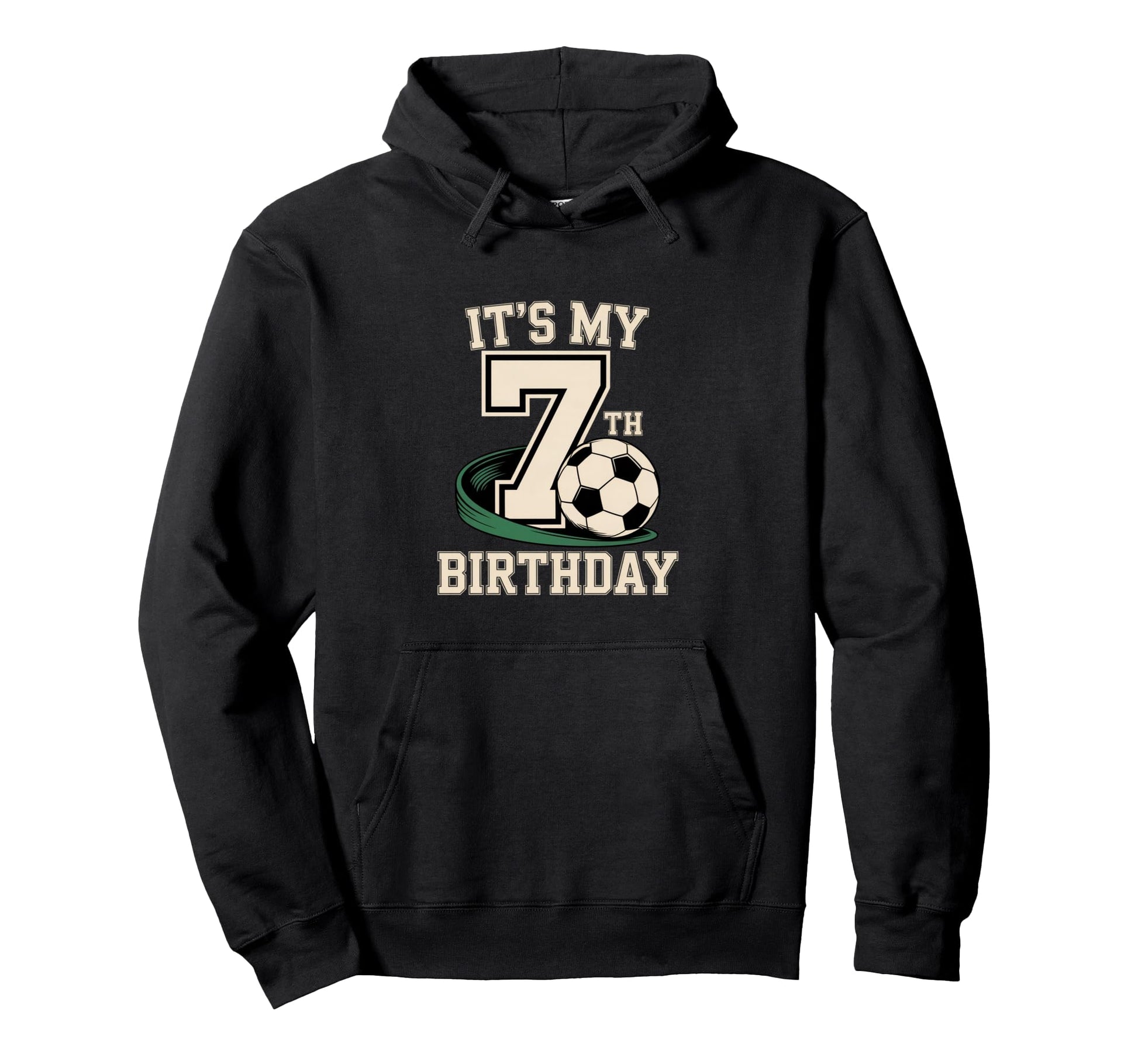 Soccer Theme Its My 7Th Birthday Soccer Hoodie - Custom Art Print Men Women - T-Shirt, Sweatshirt, Hoodie
