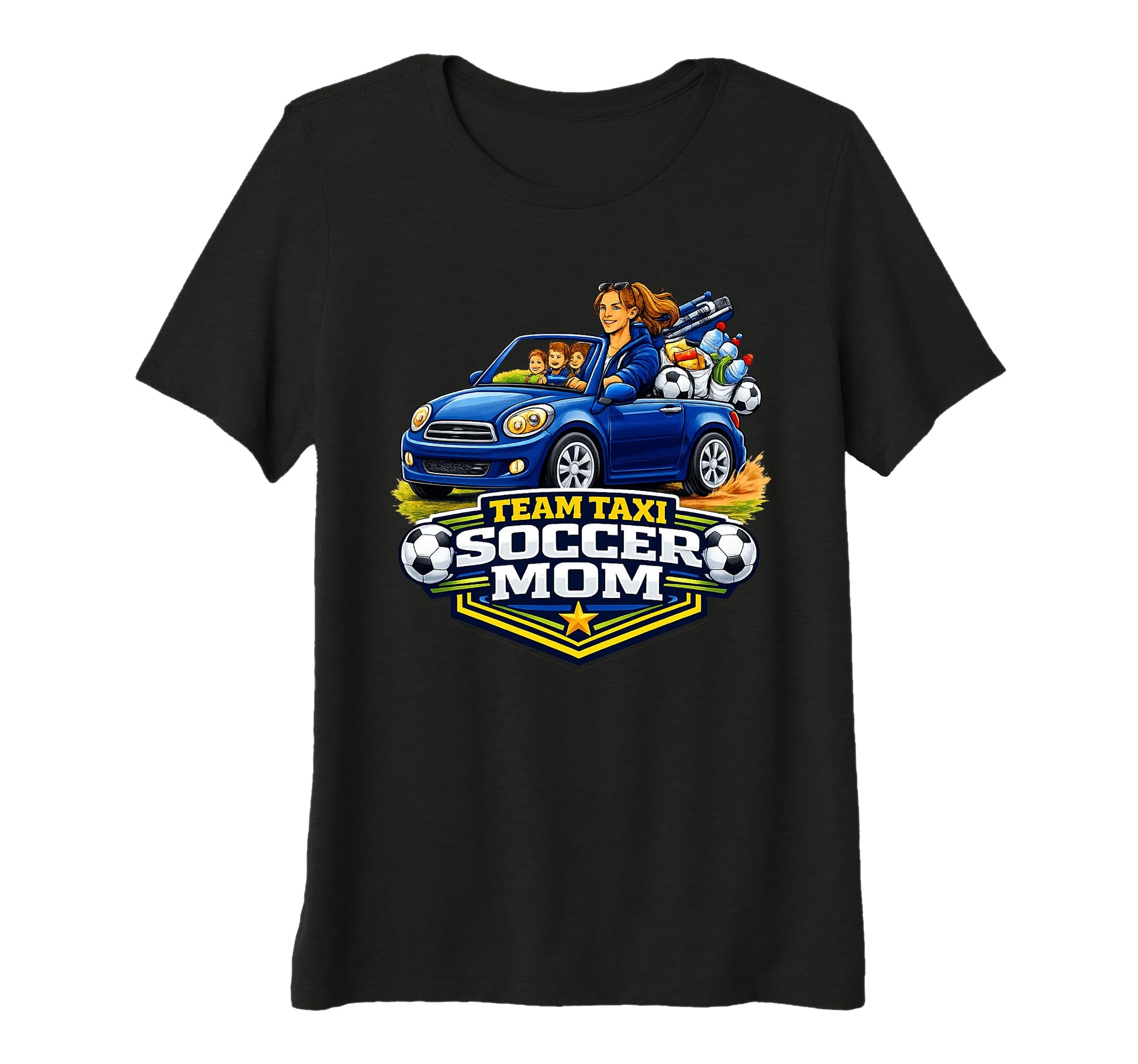 Womens Soccer Mom Team Taxi Funny Game T-Shirt - Unique Graphic Men Women - T-Shirt, Sweatshirt, Hoodie