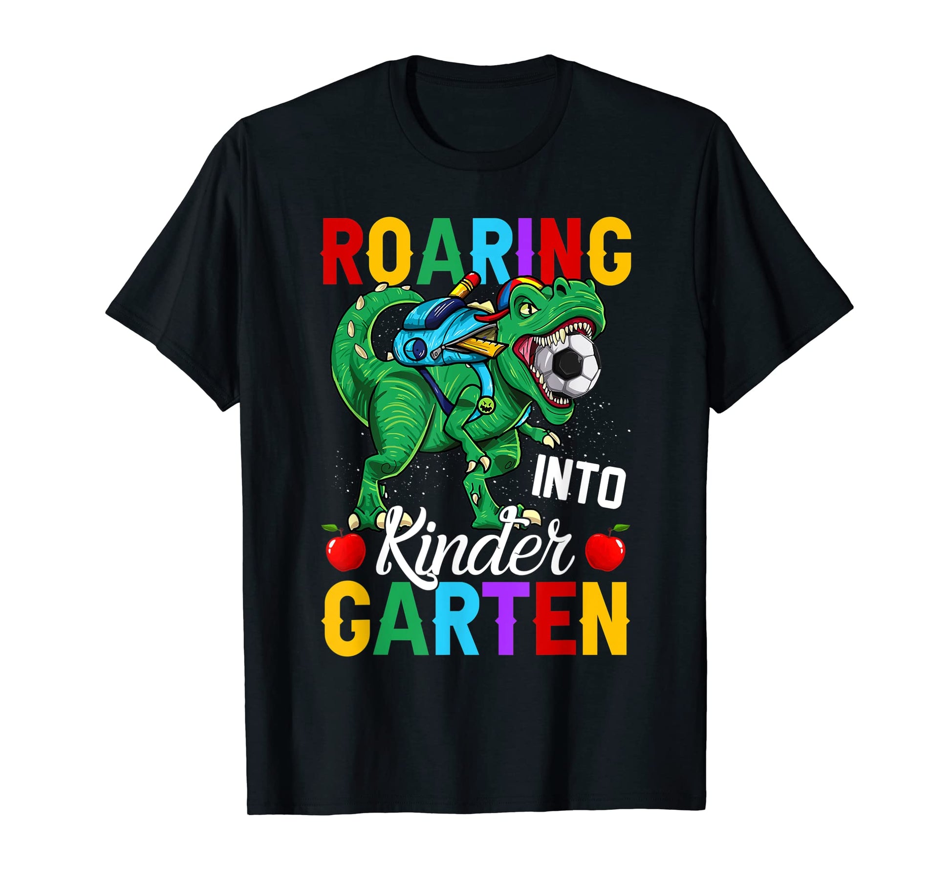 Funny Roaring Into Kindergarten T T-Shirt - Custom Art Print for Adults - T-Shirt, Sweatshirt, Hoodie