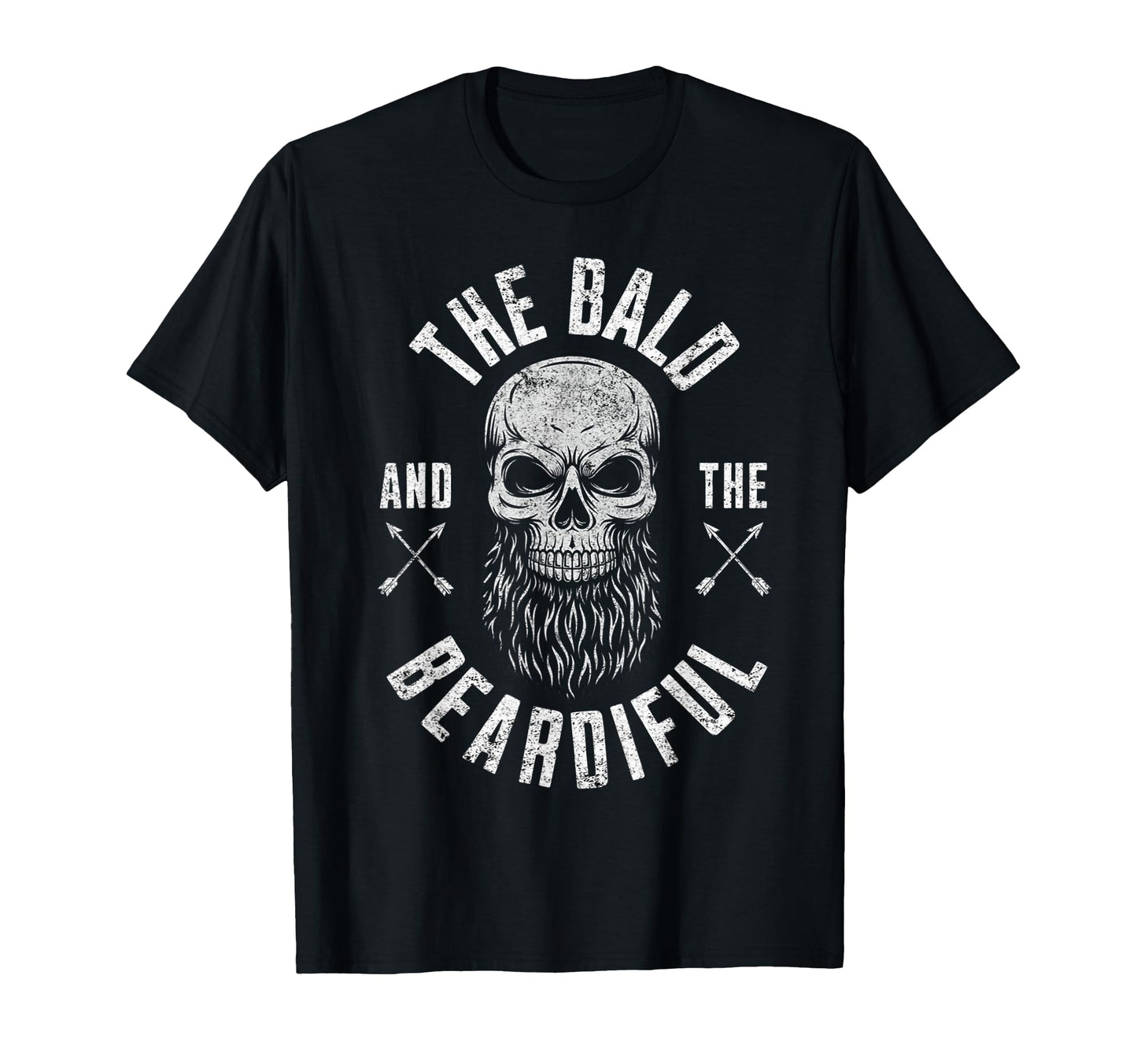 Bald And Beardiful Funny Beard Hipster Dad T-Shirt - Trendy Graphic Unisex - T-Shirt, Sweatshirt, Hoodie