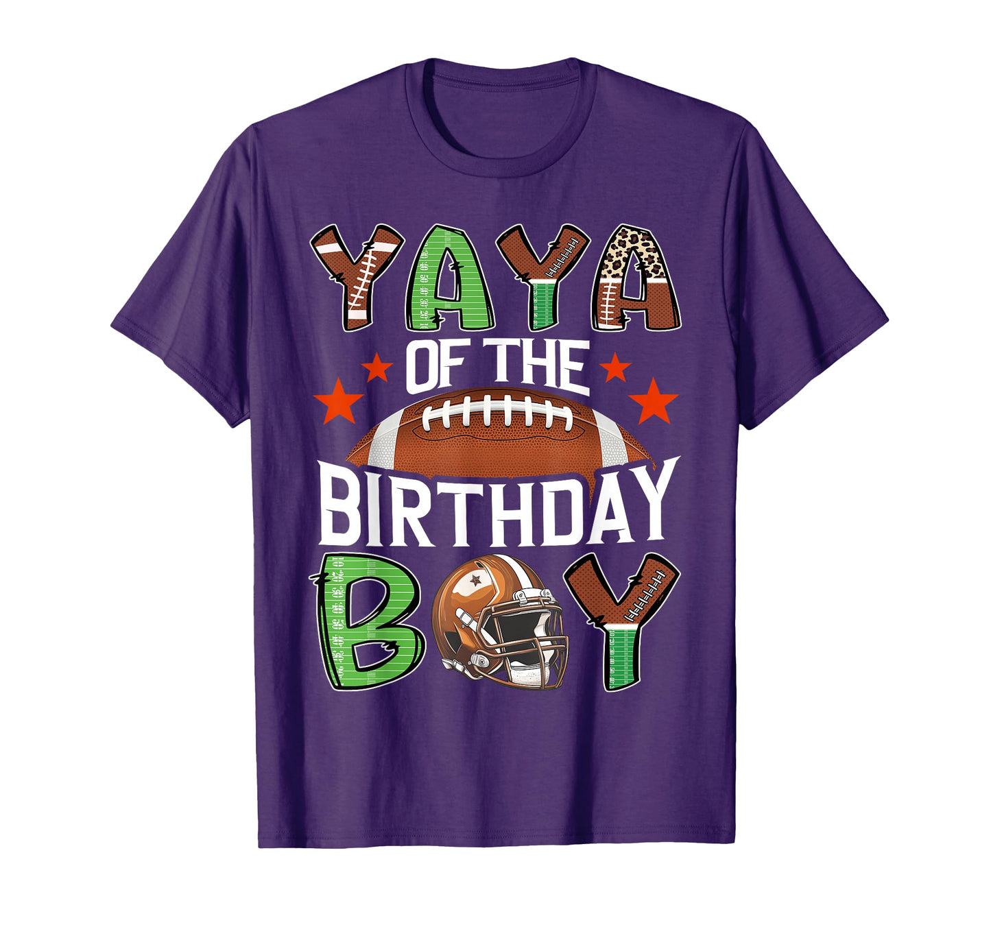 Yaya Birthday Game Day Football T-Shirt - Streetwear Style for Adults - T-Shirt, Sweatshirt, Hoodie
