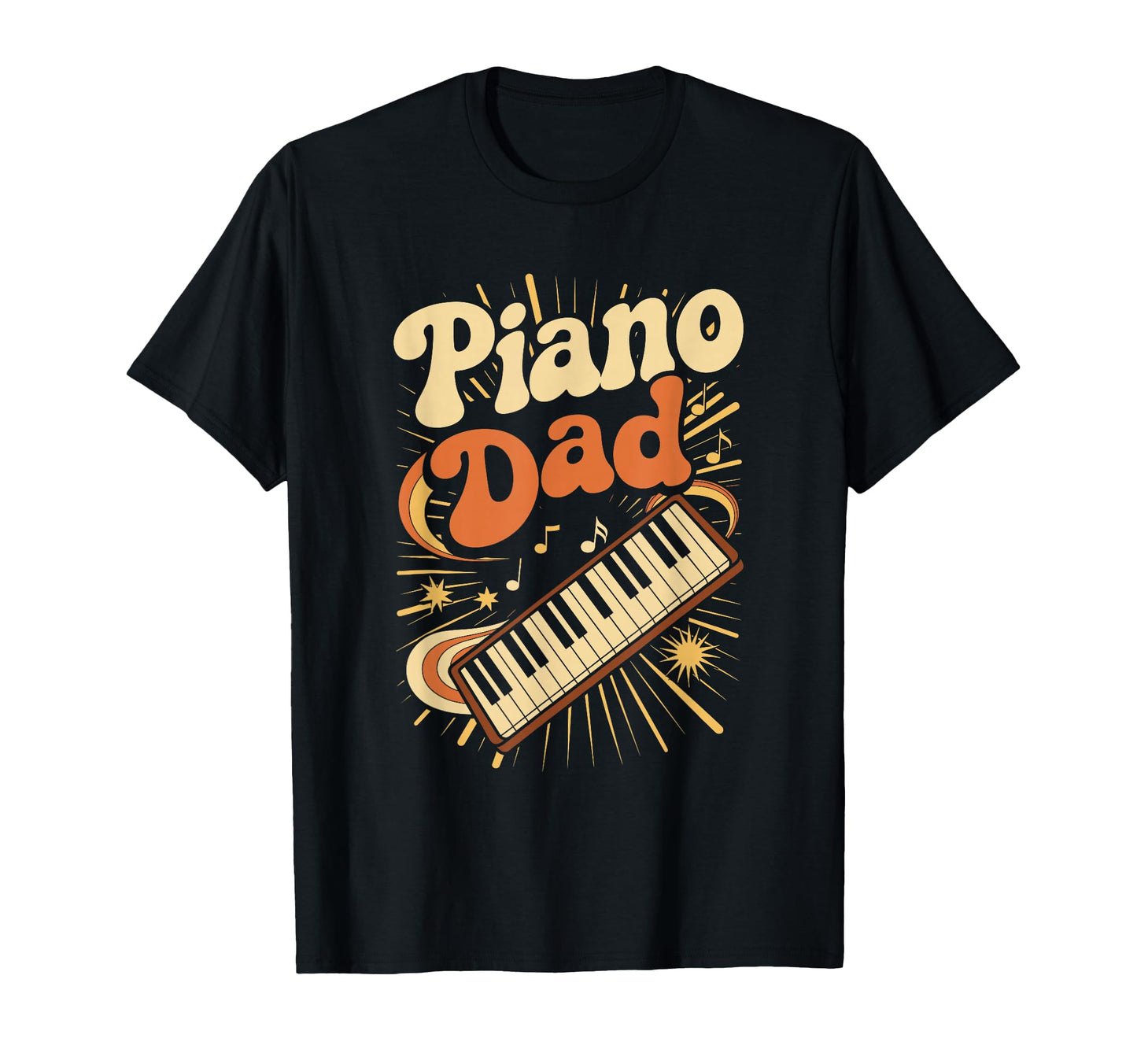 Piano Dad Keyboard Musician Father T-Shirt - Graphic Print for Adults - T-Shirt, Sweatshirt, Hoodie