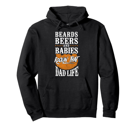 Beard Lover Bearded Dad Ginger Beard Hoodie - Trendy Graphic for Adults - T-Shirt, Sweatshirt, Hoodie
