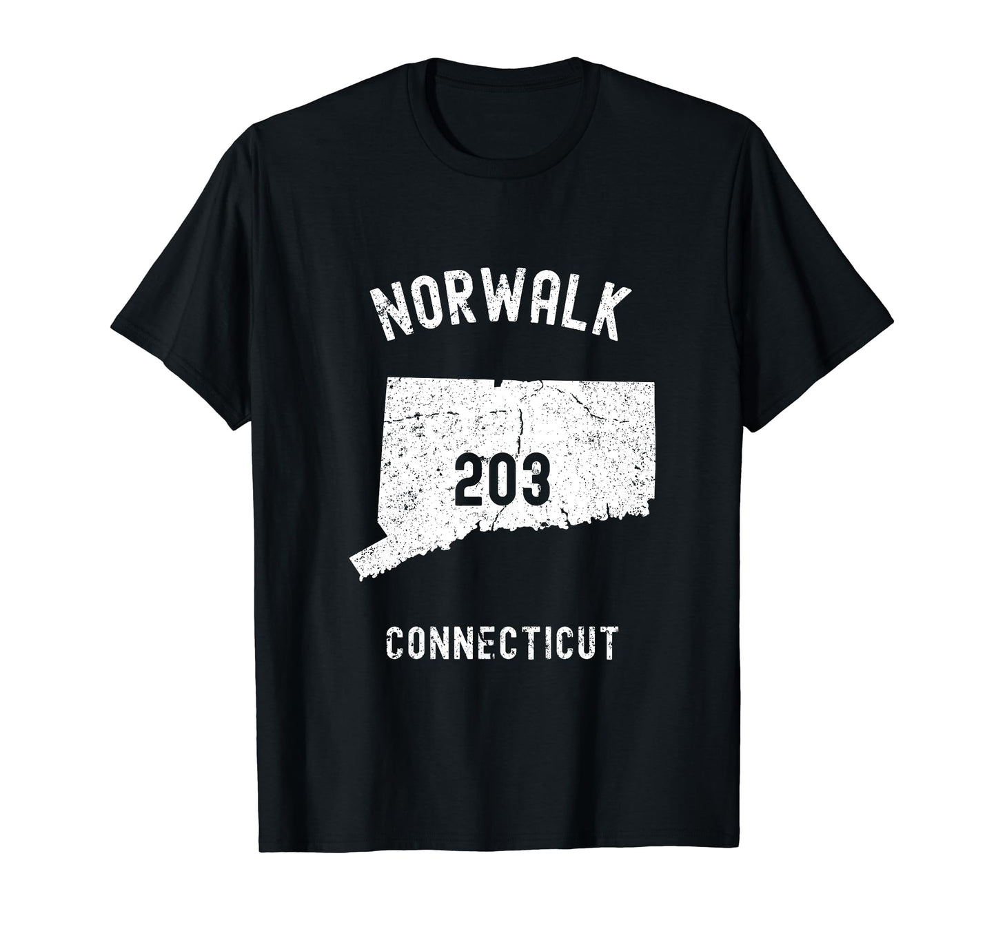 Norwalk Connecticut Ct 203 Athletic T-Shirt - Unique Graphic Men Women - T-Shirt, Sweatshirt, Hoodie