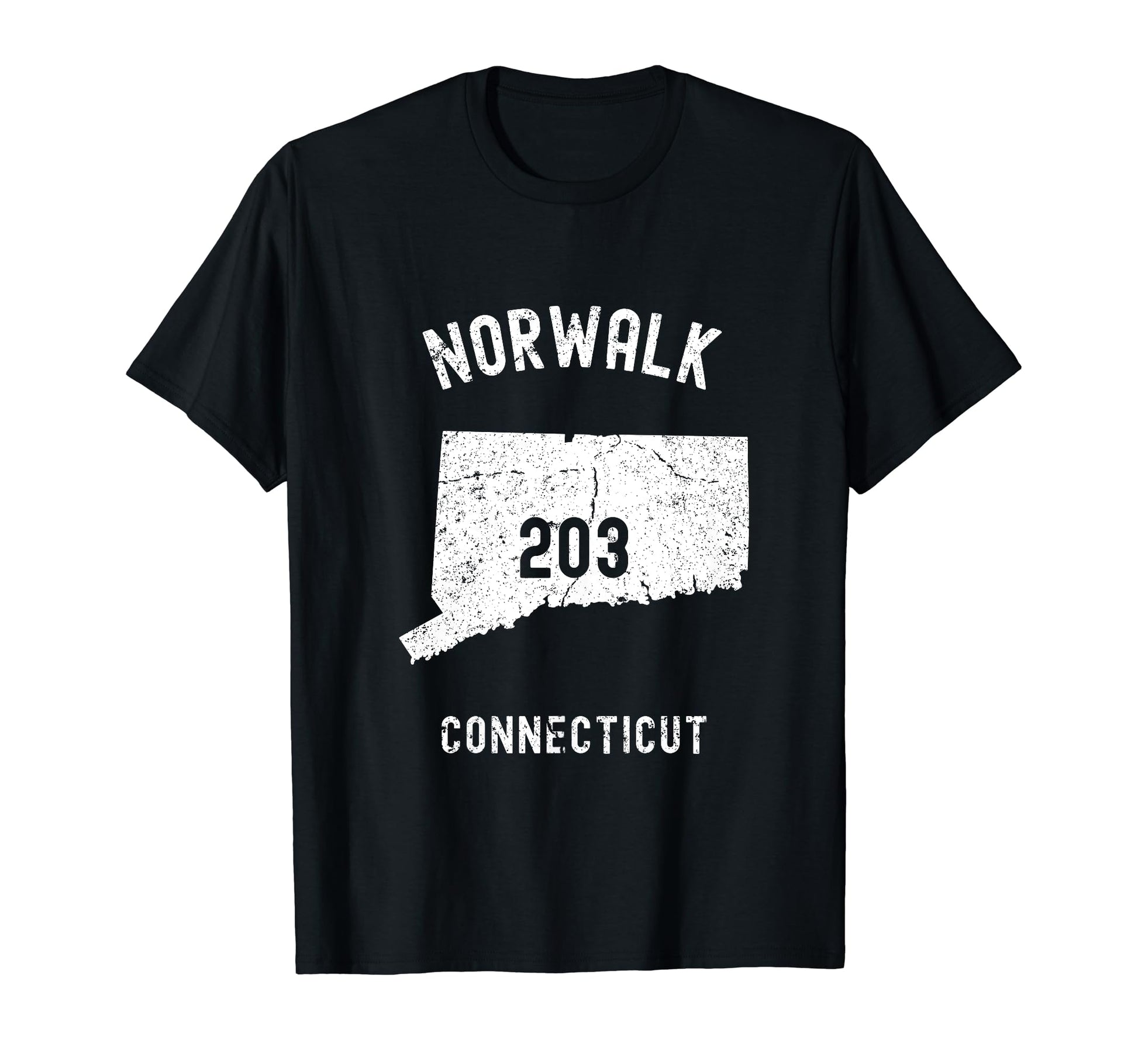 Norwalk Connecticut Ct 203 Athletic T-Shirt - Unique Graphic Men Women - T-Shirt, Sweatshirt, Hoodie