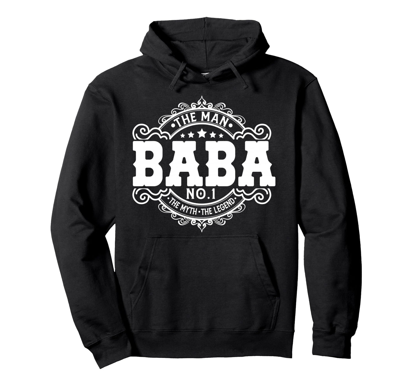 Baba Myth Legend Funny Arabic Dad Gifts Hoodie - Trendy Graphic Unisex - T-Shirt, Sweatshirt, Hoodie