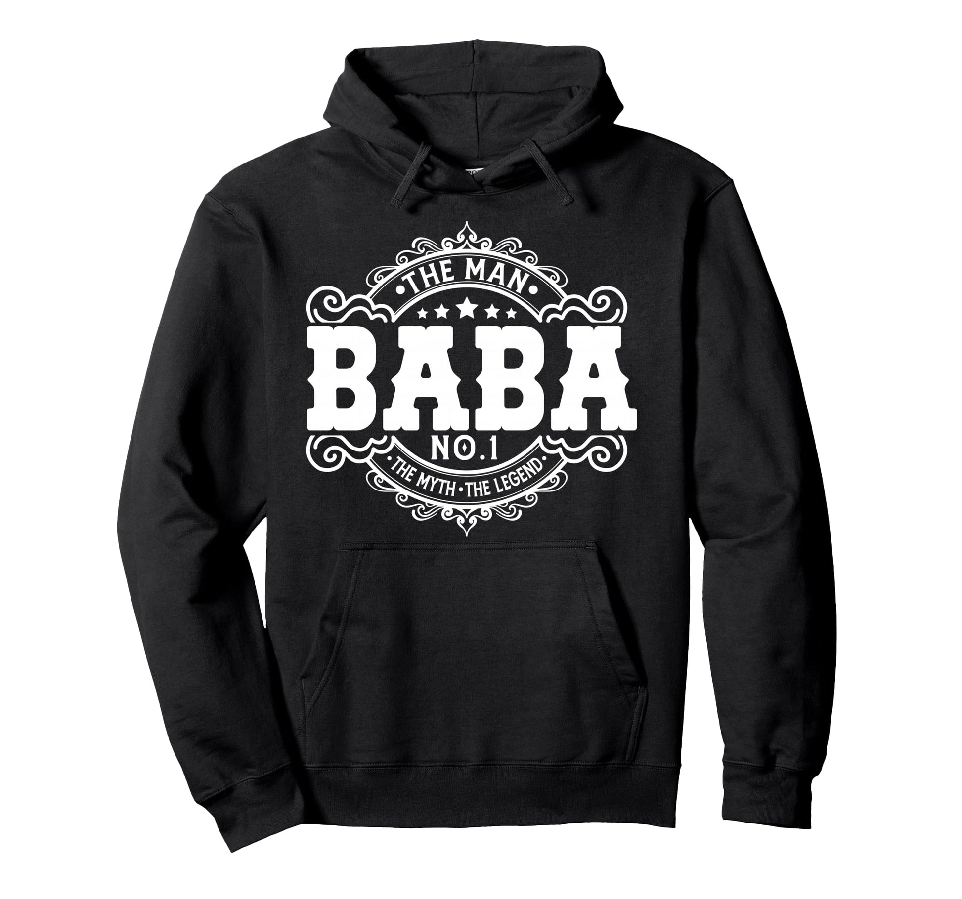 Baba Myth Legend Funny Arabic Dad Gifts Hoodie - Trendy Graphic Unisex - T-Shirt, Sweatshirt, Hoodie