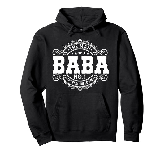 Baba Myth Legend Funny Arabic Dad Gifts Hoodie - Trendy Graphic Unisex - T-Shirt, Sweatshirt, Hoodie