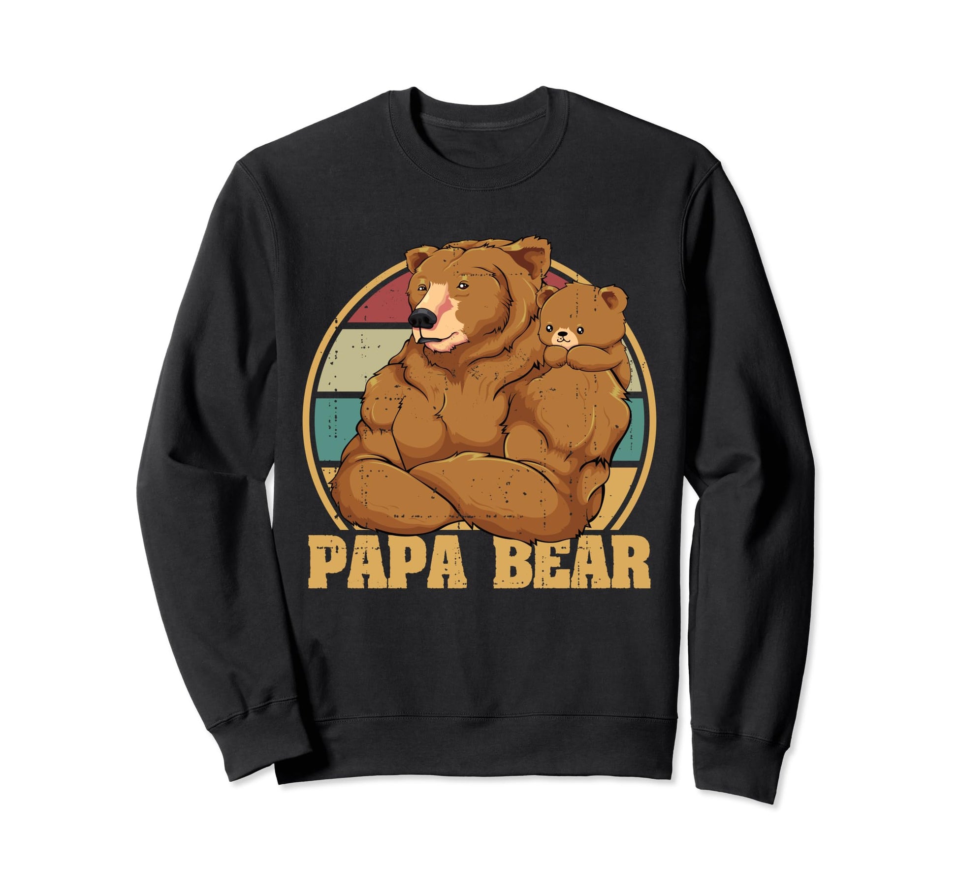 Son Bear Dad Papa Bear Fathers Day Sweatshirt - Graphic Print Unisex - T-Shirt, Sweatshirt, Hoodie