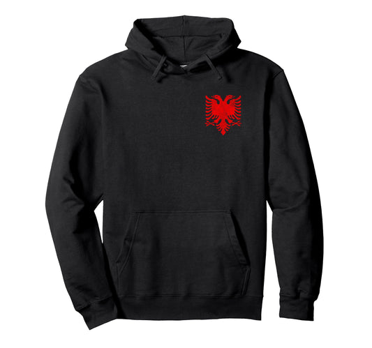 Albania National Flag Albanian Eagle Hoodie - Unique Graphic for Adults - T-Shirt, Sweatshirt, Hoodie