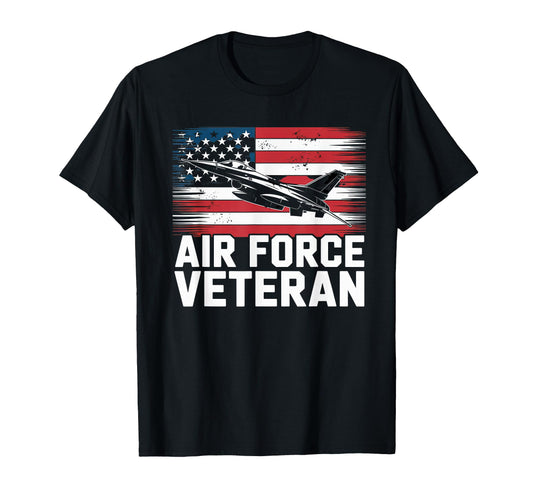 Air Force Veteran Us American Flag T-Shirt - Custom Art Print for Adults - T-Shirt, Sweatshirt, Hoodie