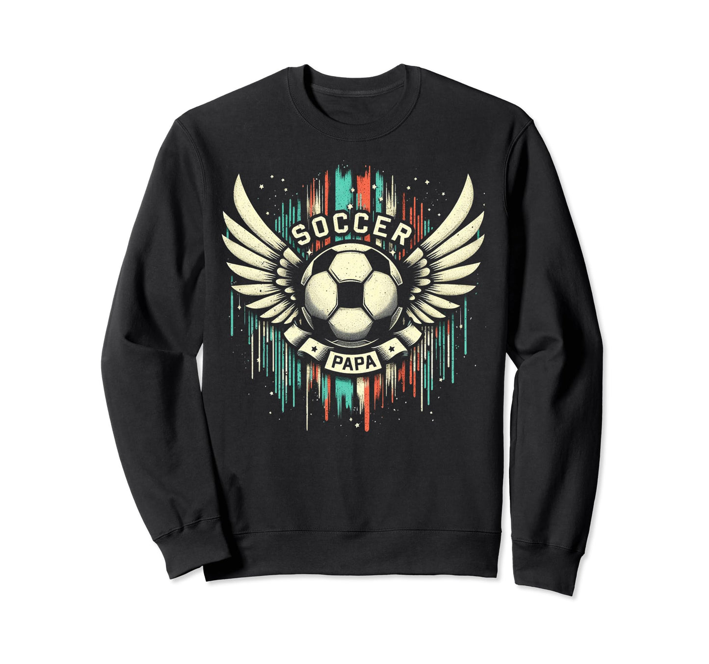 Soccer Papa Family Matching Dad Sweatshirt - Novelty Apparel for Adults - T-Shirt, Sweatshirt, Hoodie