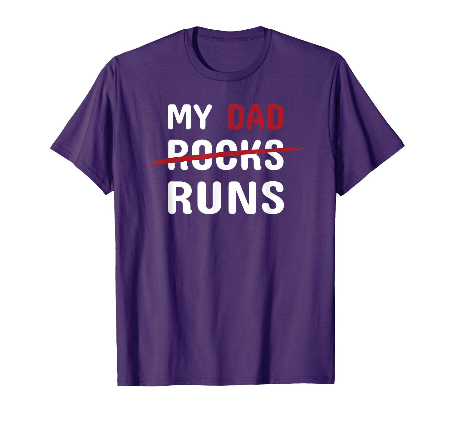 My Dad Runs Funny Marathon Running T-Shirt - Custom Art Print Unisex - T-Shirt, Sweatshirt, Hoodie