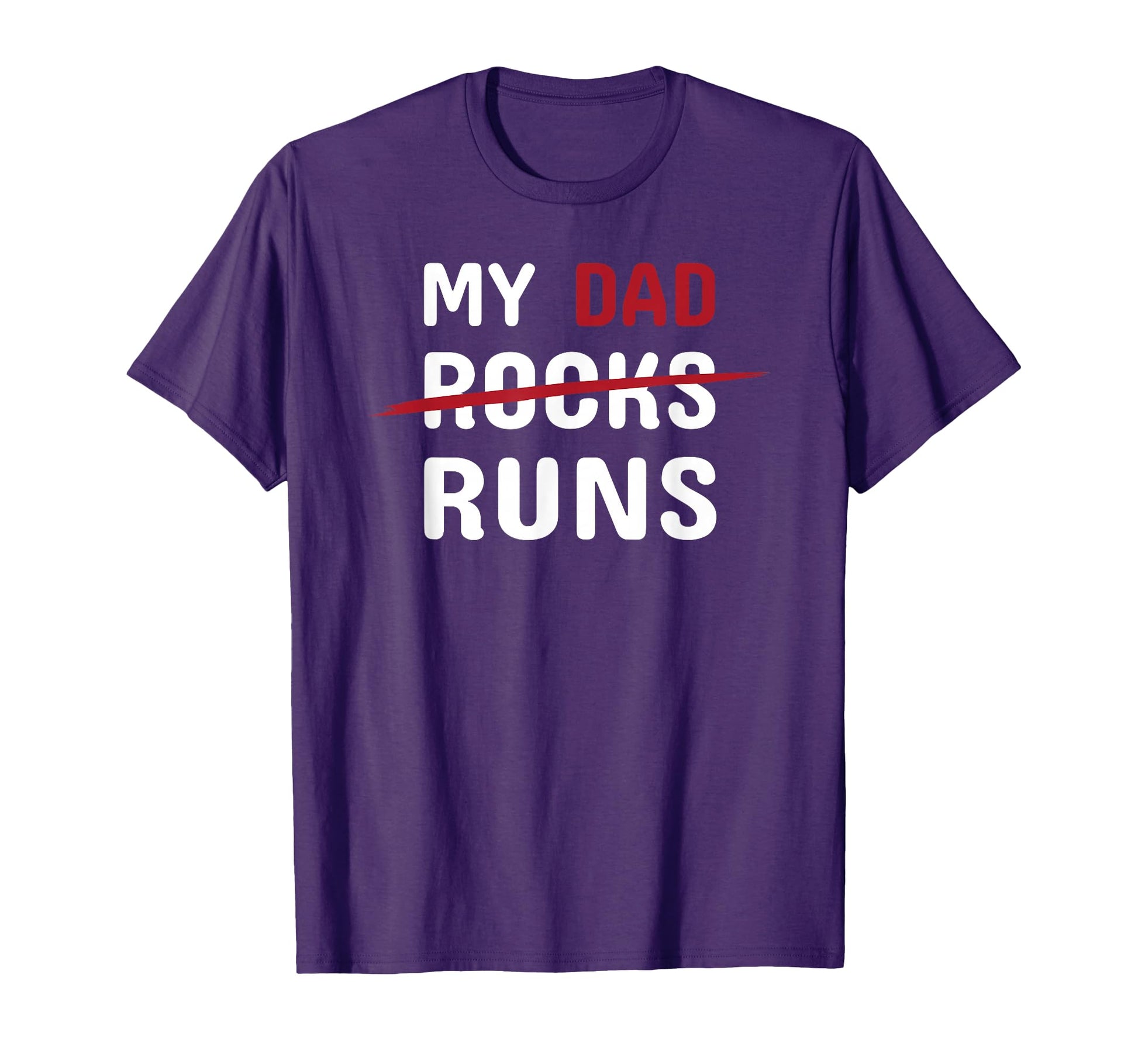 My Dad Runs Funny Marathon Running T-Shirt - Custom Art Print Unisex - T-Shirt, Sweatshirt, Hoodie