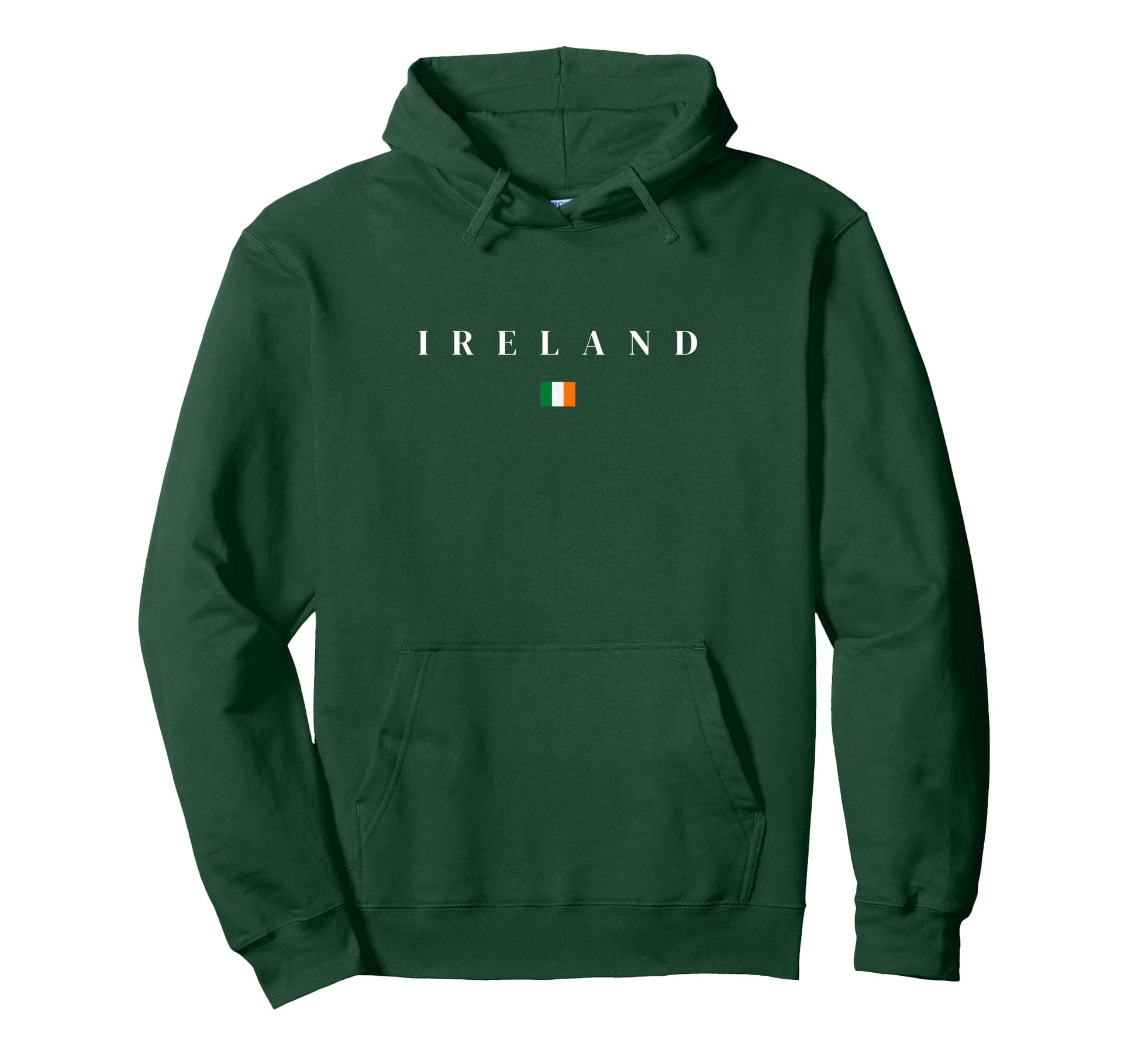 Nation Flag Souvenir Ireland Minimal Hoodie - Minimalist Print for Adults - T-Shirt, Sweatshirt, Hoodie