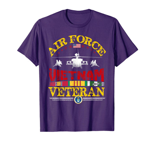 Air Force Vietnam Veteran U S T-Shirt - Novelty Apparel for Adults - T-Shirt, Sweatshirt, Hoodie