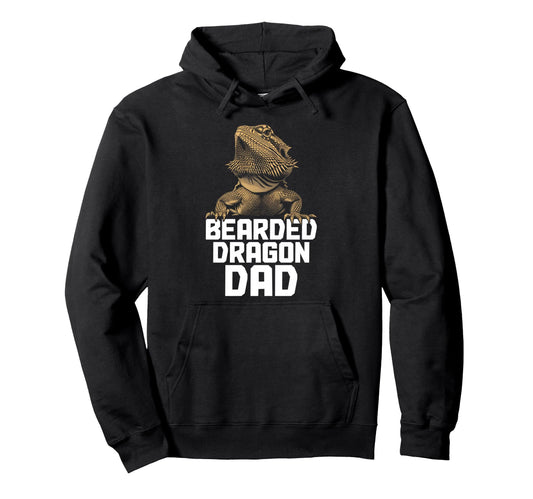 Bearded Dragon Dad Funny Reptile Hoodie - Novelty Apparel for Adults - T-Shirt, Sweatshirt, Hoodie