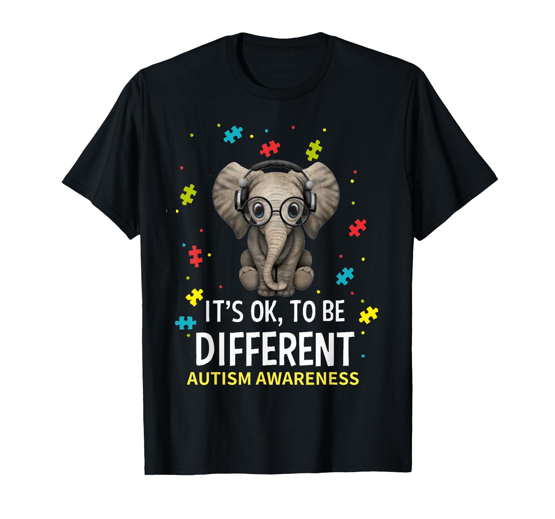 Its Ok To Be Different Autism Awareness T-Shirt - Custom Art Print Unisex - T-Shirt, Sweatshirt, Hoodie