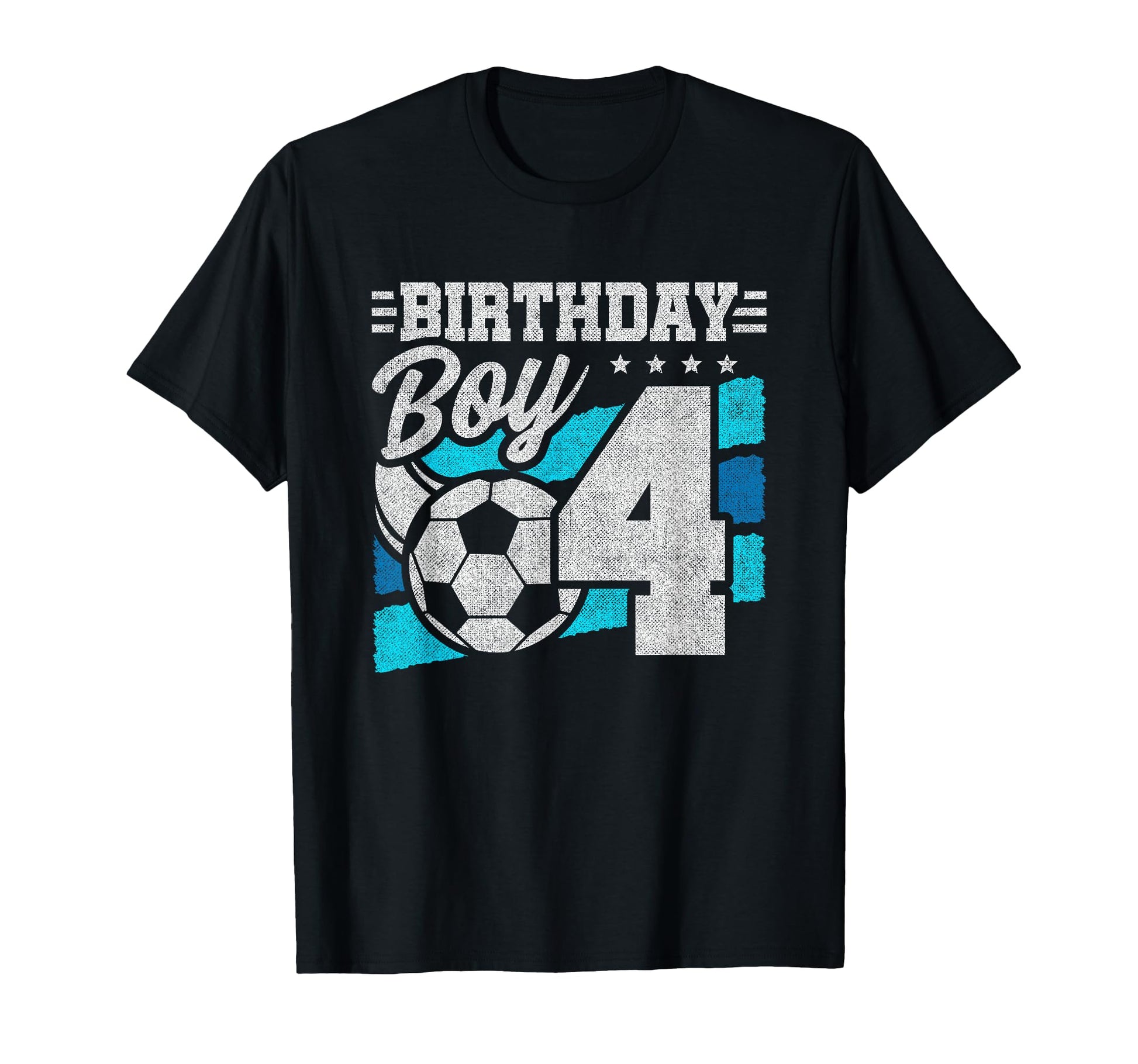 Soccer Birthday Party 4 Year Old 4Th T-Shirt - Minimalist Print Unisex - T-Shirt, Sweatshirt, Hoodie