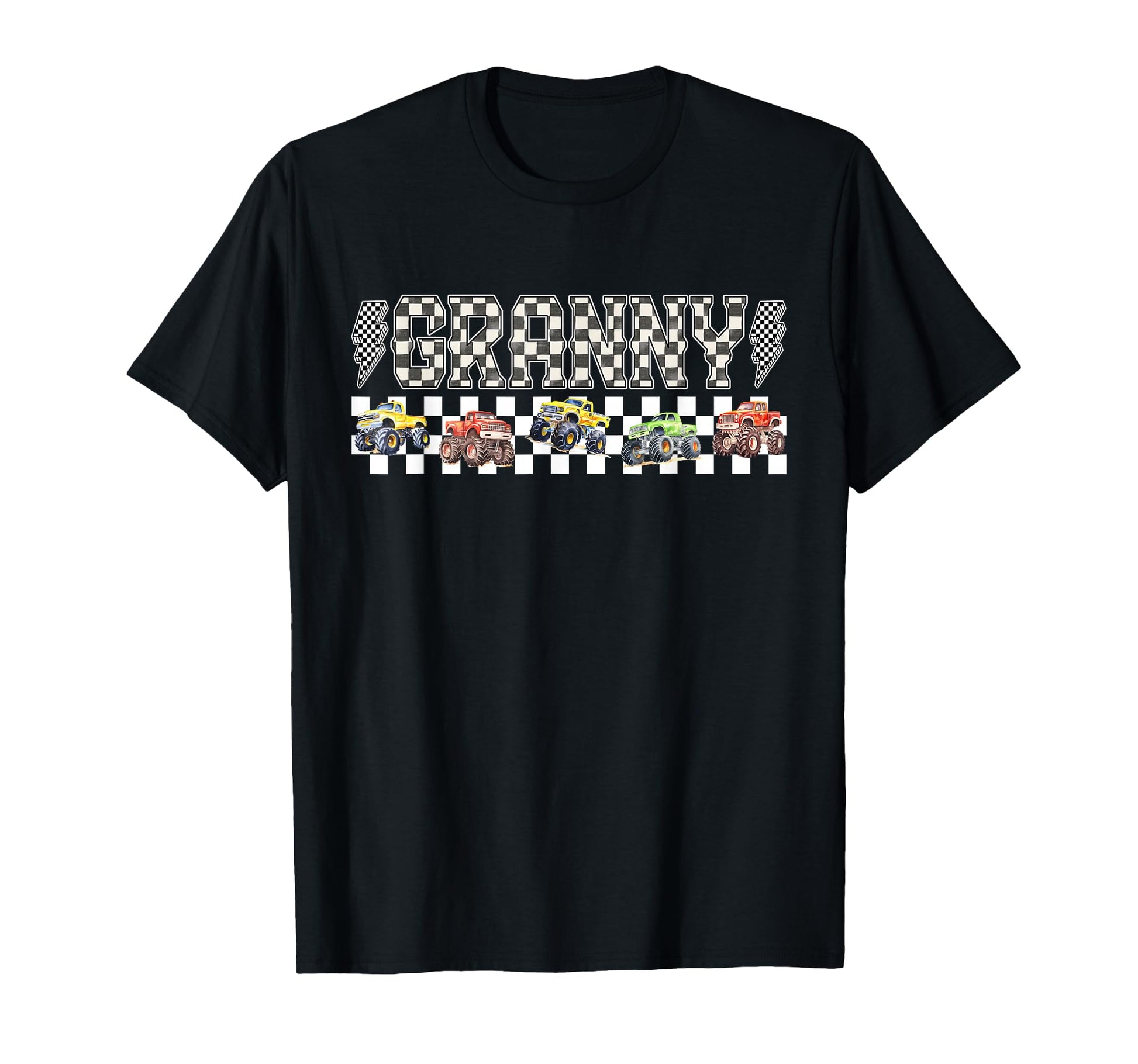 Granny Monster Truck Family Crew T-Shirt - Graphic Print for Adults - T-Shirt, Sweatshirt, Hoodie