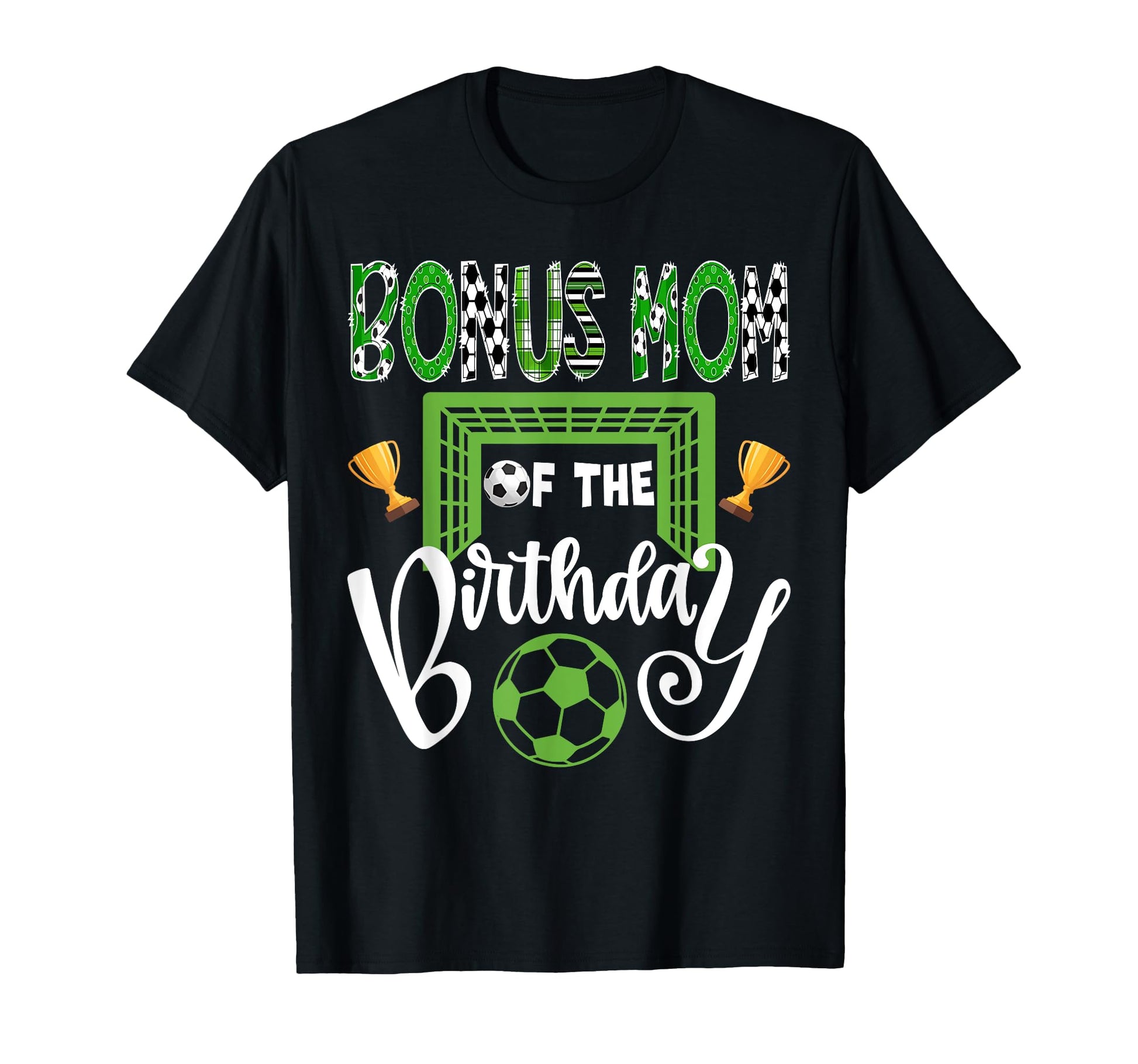 Bonus Mom Birthday Soccer Player Bday T-Shirt - Minimalist Print Men Women - T-Shirt, Sweatshirt, Hoodie