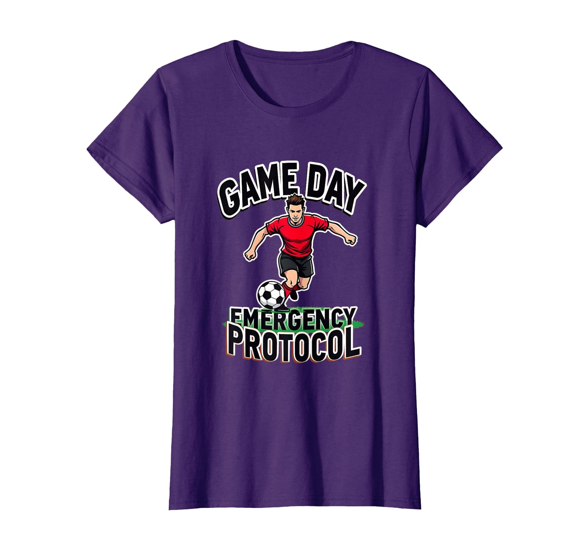 Game Day Emergency Protocol Soccer T-Shirt - Unique Graphic for Adults - T-Shirt, Sweatshirt, Hoodie