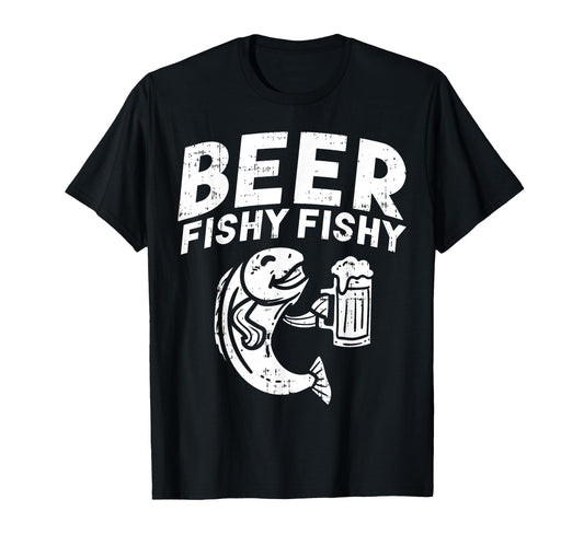 Beer Fishy Funny Fish Fisherman T-Shirt - Streetwear Style for Adults - T-Shirt, Sweatshirt, Hoodie