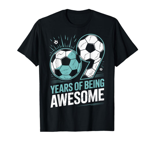 9 Years Being Awesome 9Th Birthday T-Shirt - Minimalist Print Men Women - T-Shirt, Sweatshirt, Hoodie