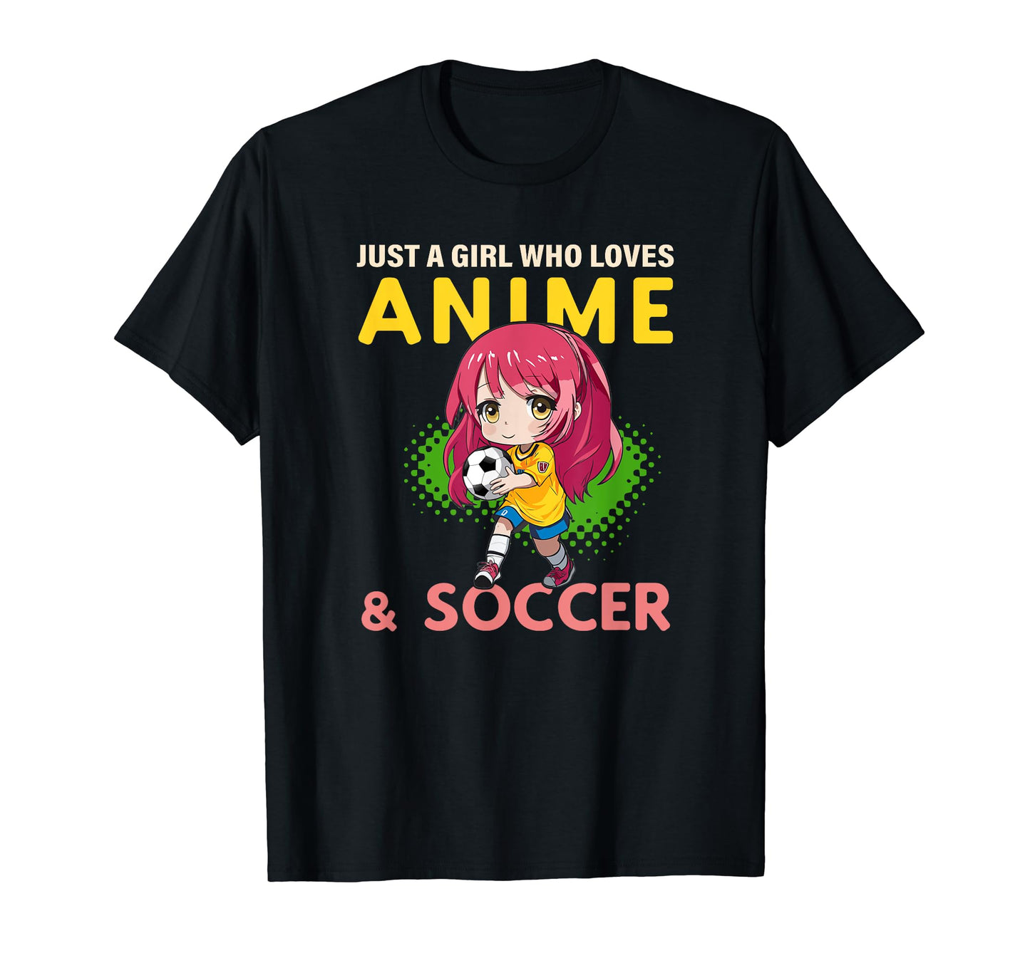 Just Who Loves Anime Soccer Japanese Art T-Shirt - Graphic Print Unisex - T-Shirt, Sweatshirt, Hoodie