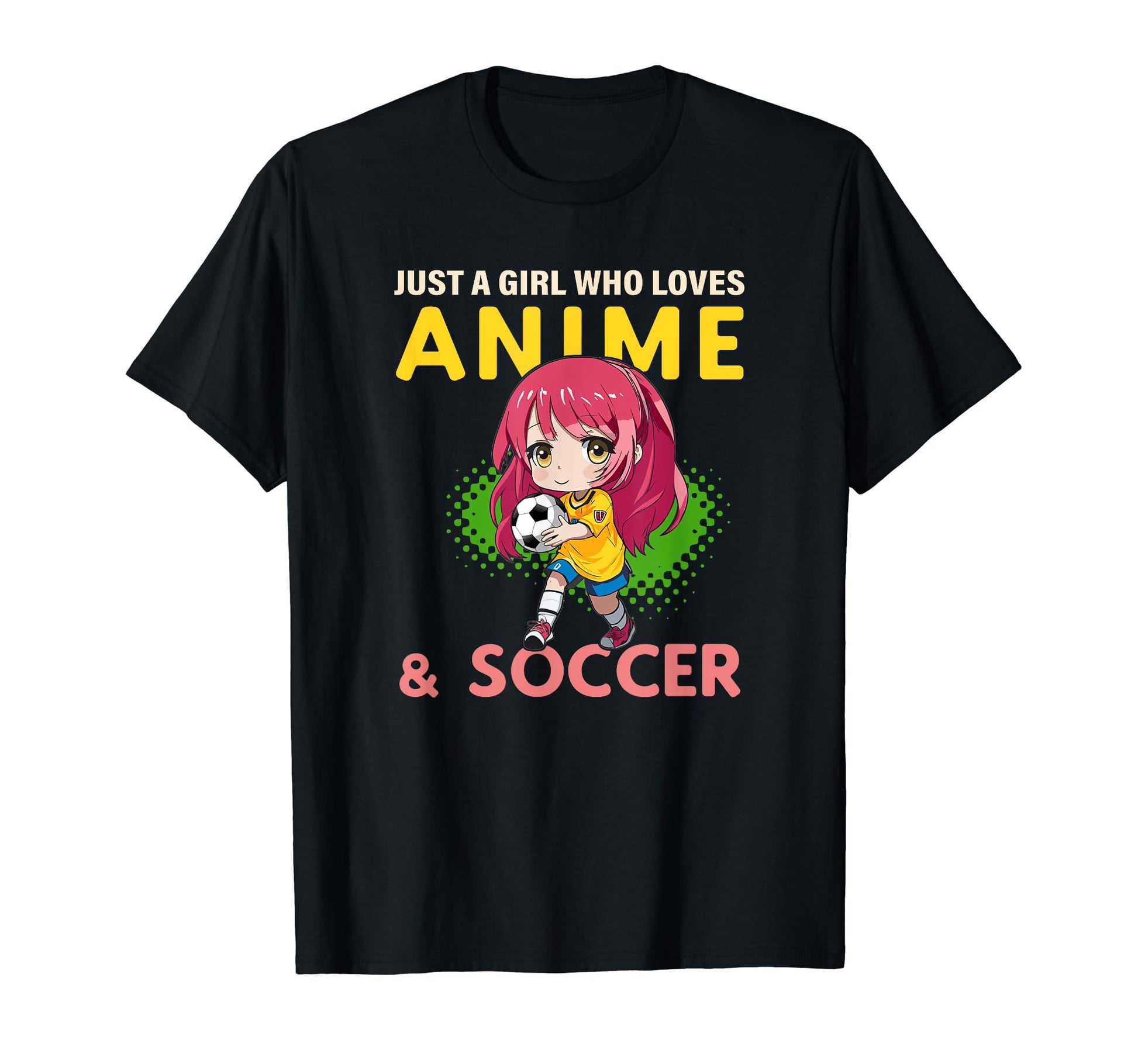 Just Who Loves Anime Soccer Japanese Art T-Shirt - Graphic Print Unisex - T-Shirt, Sweatshirt, Hoodie