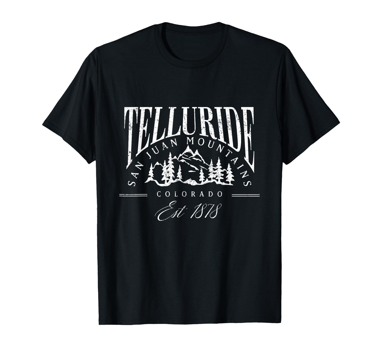 Telluride Colorado Ski Mountain Varsity T-Shirt - Custom Art Print Unisex - T-Shirt, Sweatshirt, Hoodie