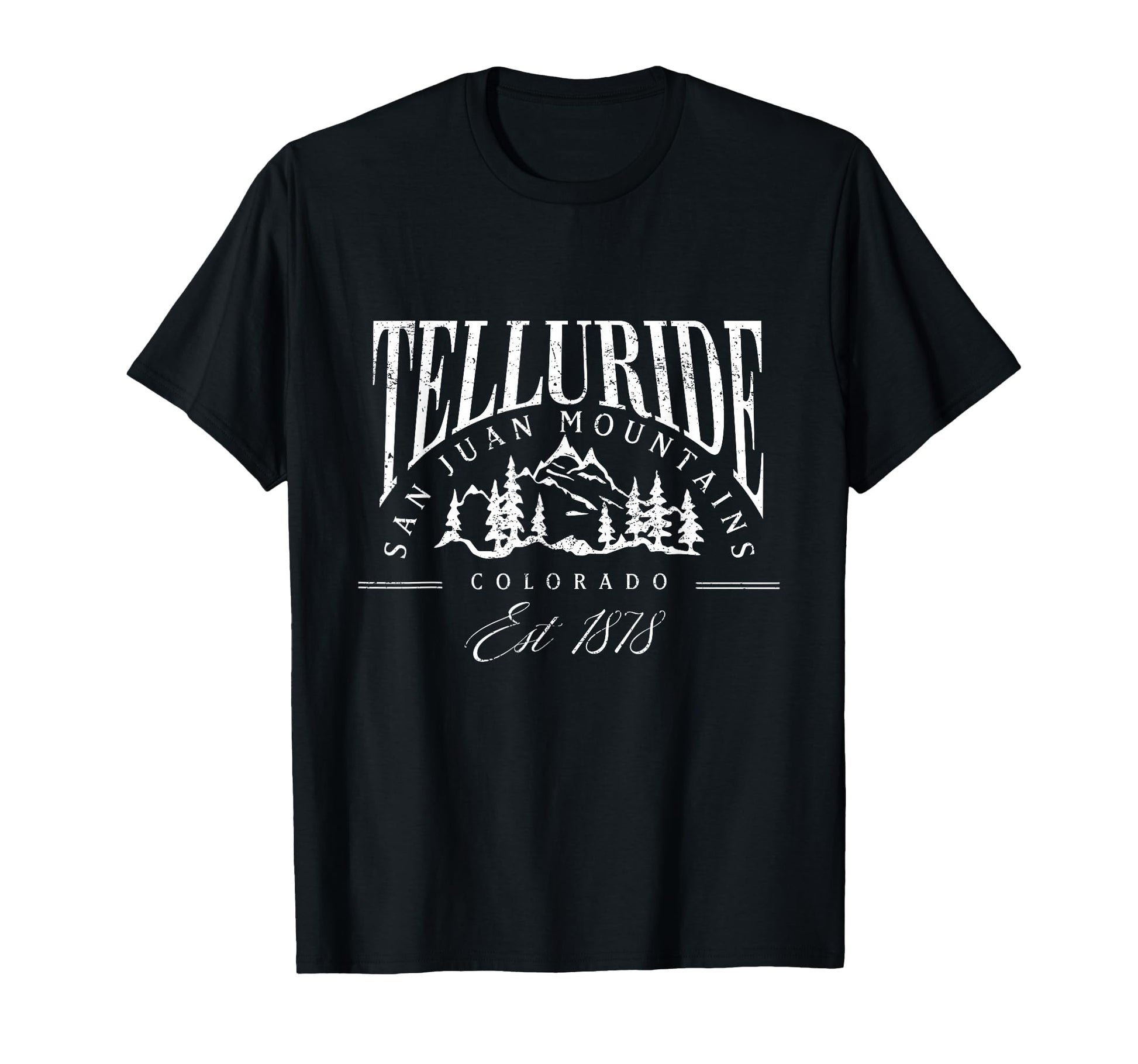 Telluride Colorado Ski Mountain Varsity T-Shirt - Custom Art Print Unisex - T-Shirt, Sweatshirt, Hoodie