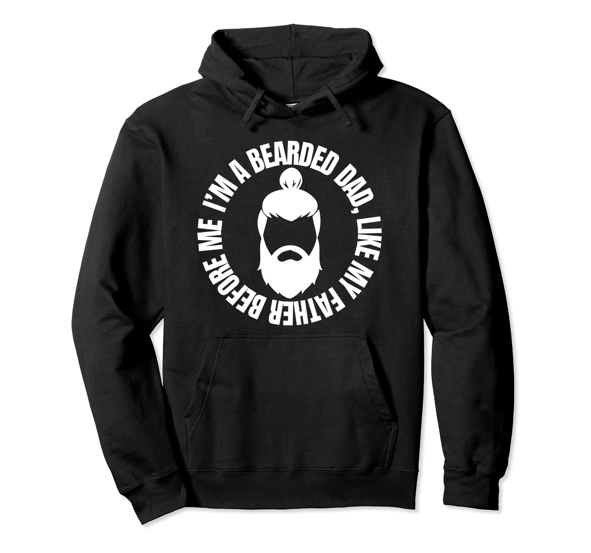 Bearded Dad Mens Beard Funny Super Step Hoodie - Custom Art Print Unisex - T-Shirt, Sweatshirt, Hoodie