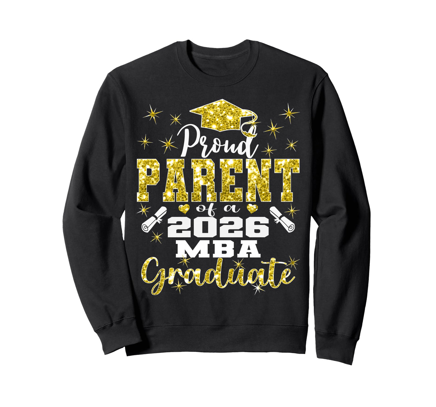 Proud Parent Class 2026 Mba Sweatshirt - Minimalist Print Men Women - T-Shirt, Sweatshirt, Hoodie