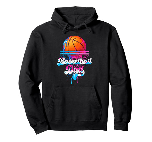 Basketball Dad Funny Fathers Day Ice Hoodie - Minimalist Print for Adults - T-Shirt, Sweatshirt, Hoodie