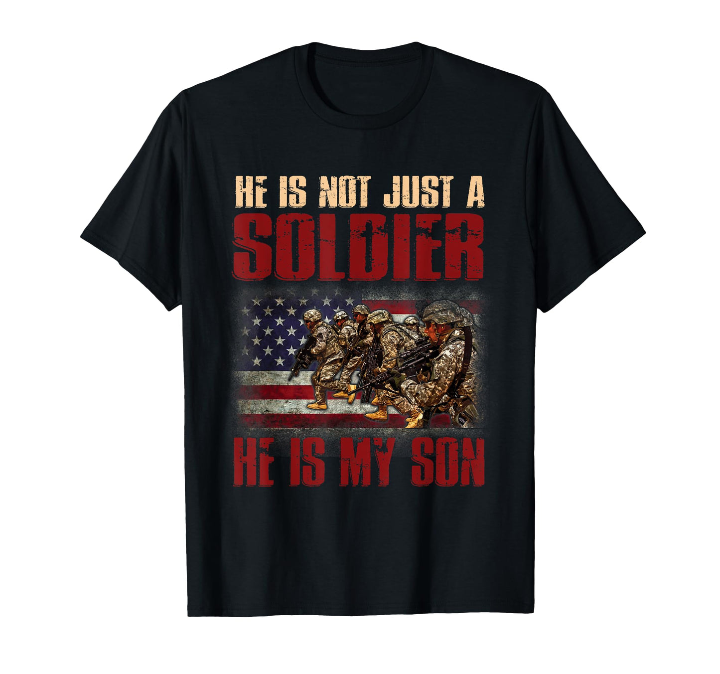 My Son Is Soldier Proud Army Dad Mom Gift T-Shirt - Streetwear Style Unisex - T-Shirt, Sweatshirt, Hoodie