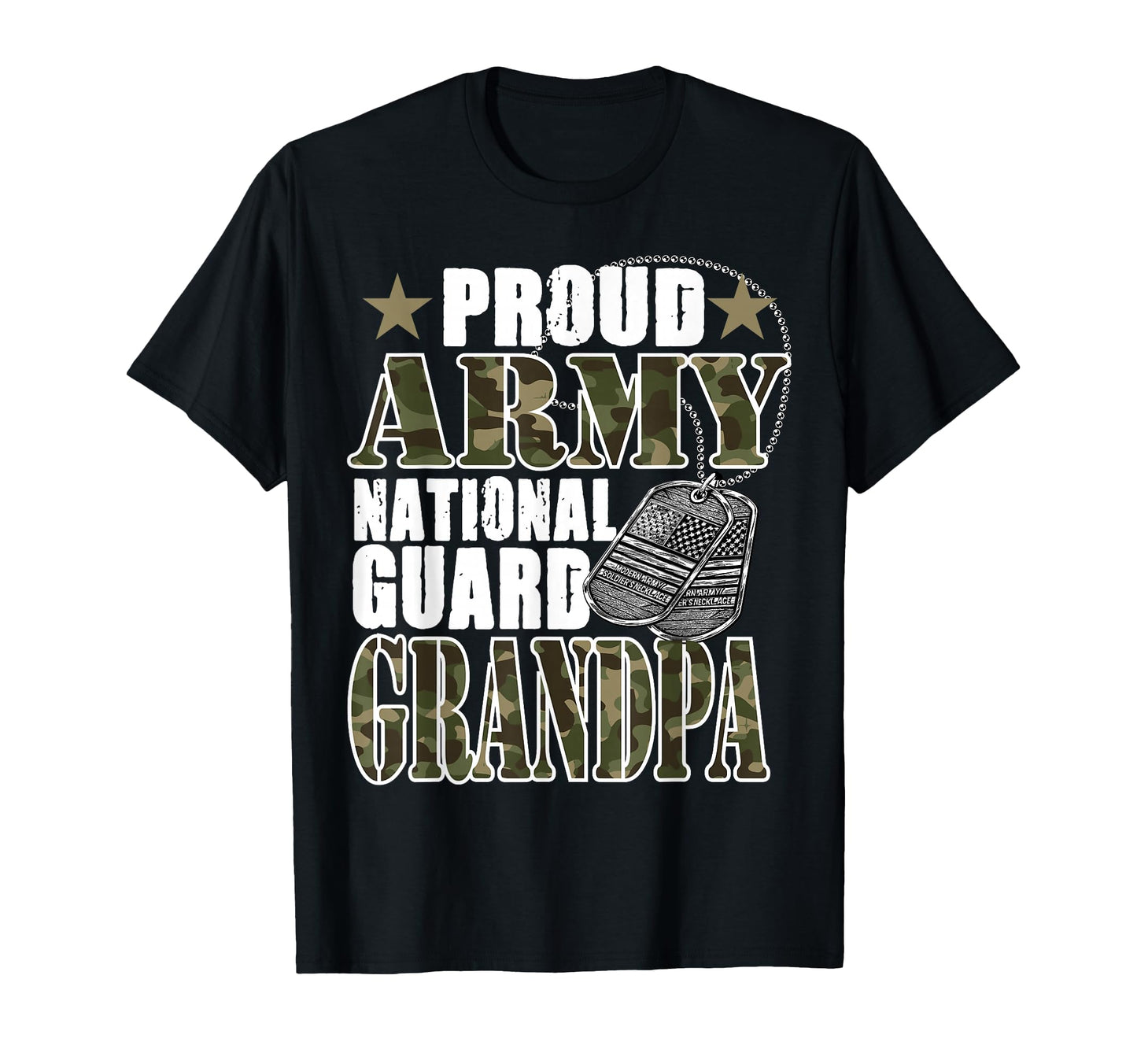 Proud Army National Guard Grandpa Camo T-Shirt - Unique Graphic Men Women - T-Shirt, Sweatshirt, Hoodie