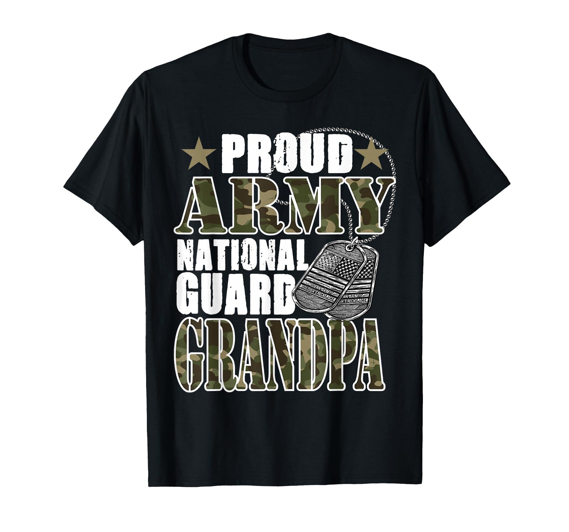 Proud Army National Guard Grandpa Camo T-Shirt - Unique Graphic Men Women - T-Shirt, Sweatshirt, Hoodie