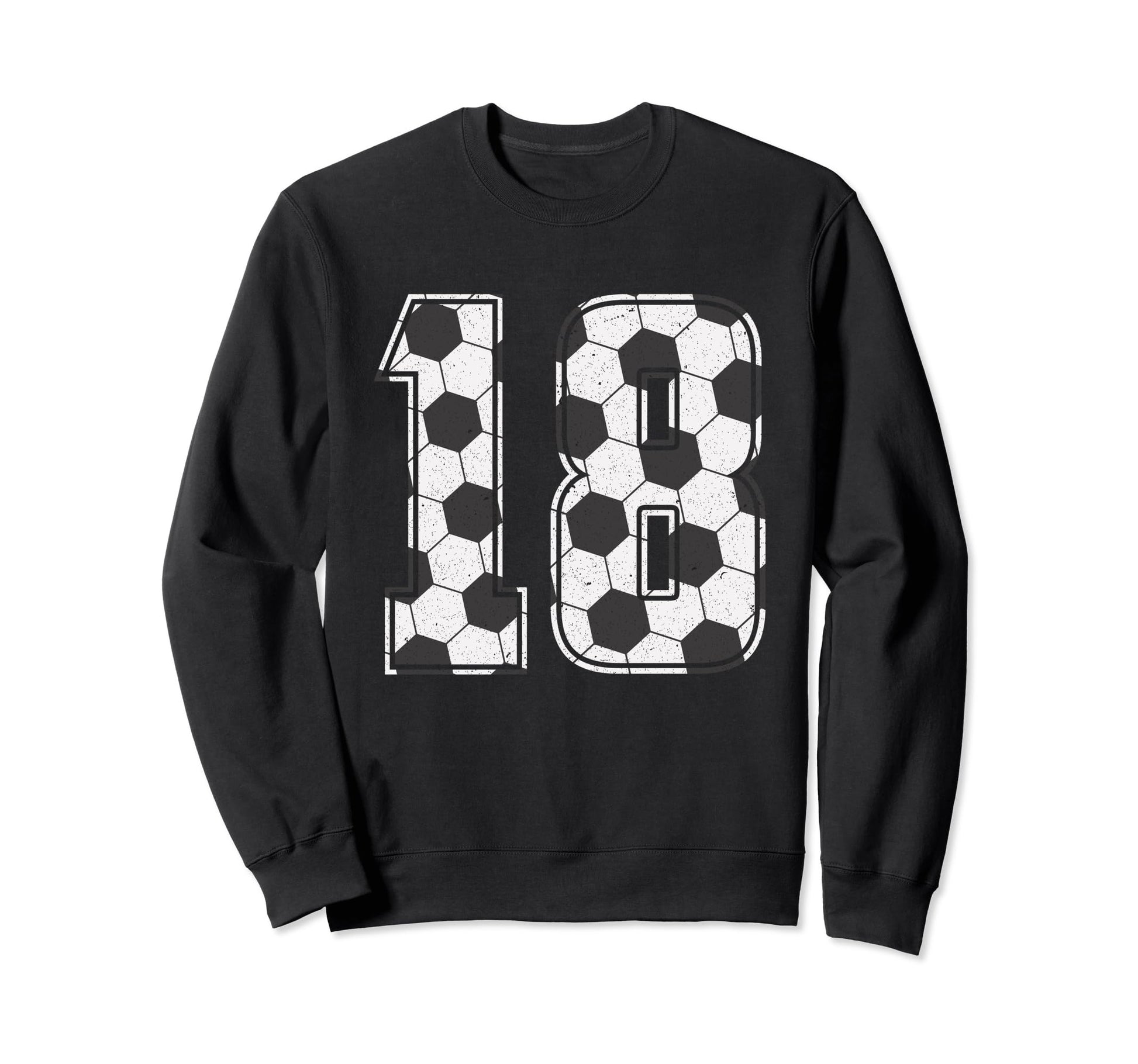Soccer Player Number 18 Eighteen Soccer Sweatshirt - Unique Graphic Unisex - T-Shirt, Sweatshirt, Hoodie