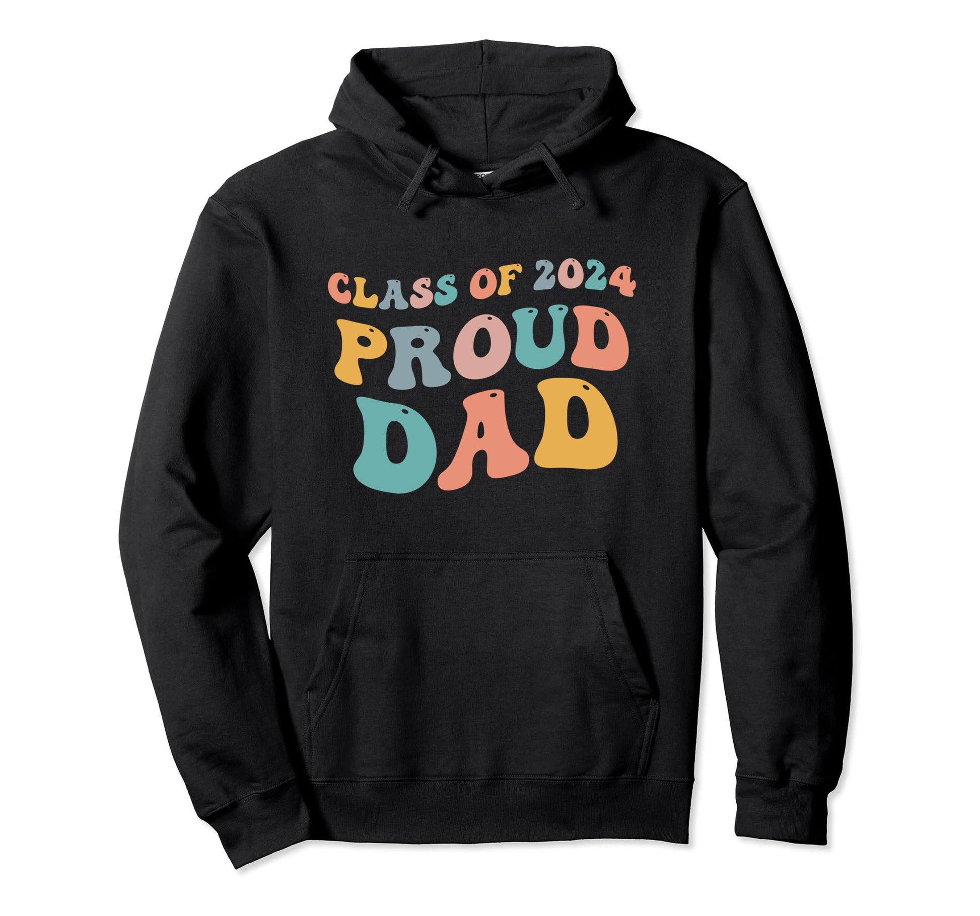 Class 2024 Proud Dad Father Senior Hoodie - Unique Graphic Unisex - T-Shirt, Sweatshirt, Hoodie