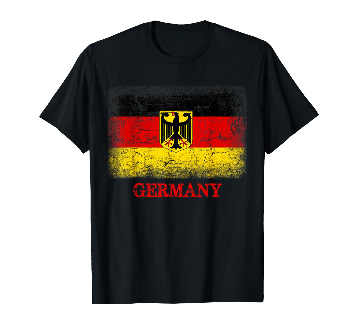 Germany Soccer Jersey Distressed German Hoodie - Trendy Graphic Men Women - T-Shirt, Sweatshirt, Hoodie