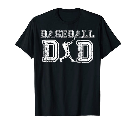 Baseball Dad Funny Fathers Day Daddy T-Shirt - Trendy Graphic for Adults - T-Shirt, Sweatshirt, Hoodie