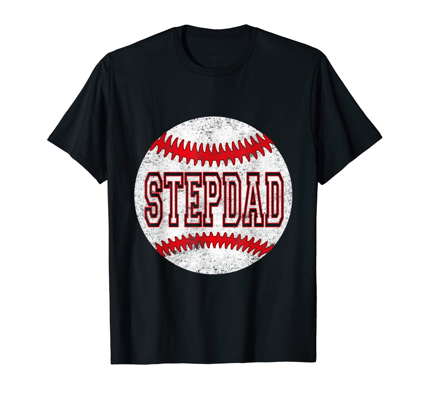 Mens Fathers Day Softball Stepdad T-Shirt - Trendy Graphic Men Women - T-Shirt, Sweatshirt, Hoodie