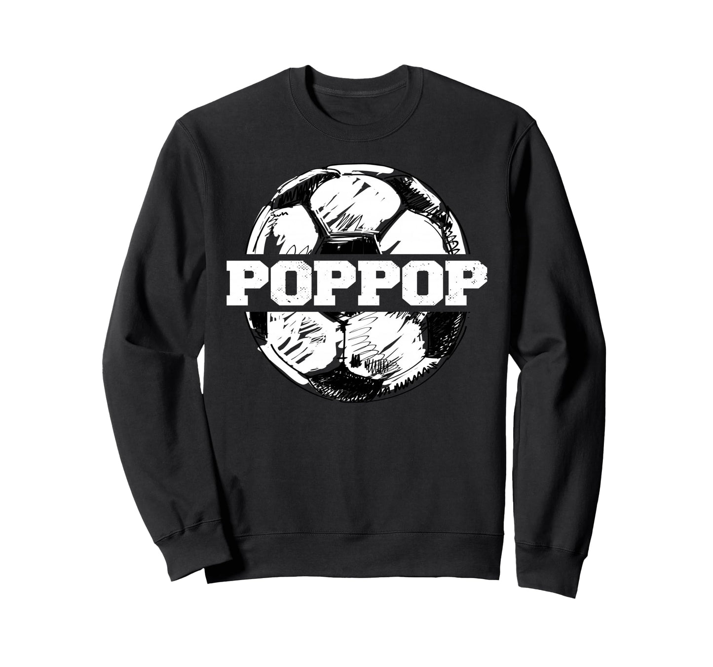 Soccer Poppop Sketch Split Soccer Sweatshirt - Custom Art Print Unisex - T-Shirt, Sweatshirt, Hoodie