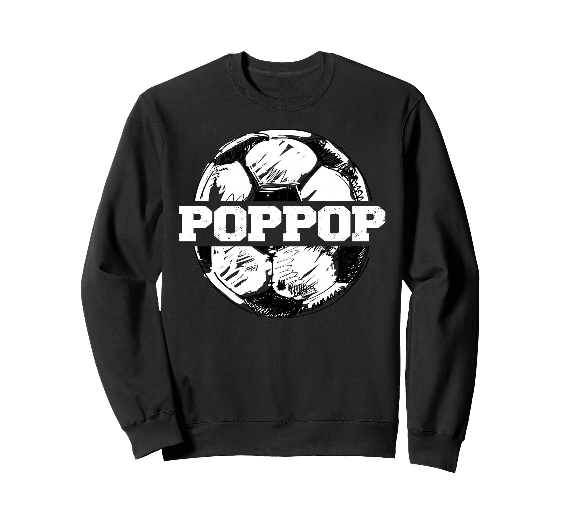 Soccer Poppop Sketch Split Soccer Sweatshirt - Custom Art Print Unisex - T-Shirt, Sweatshirt, Hoodie