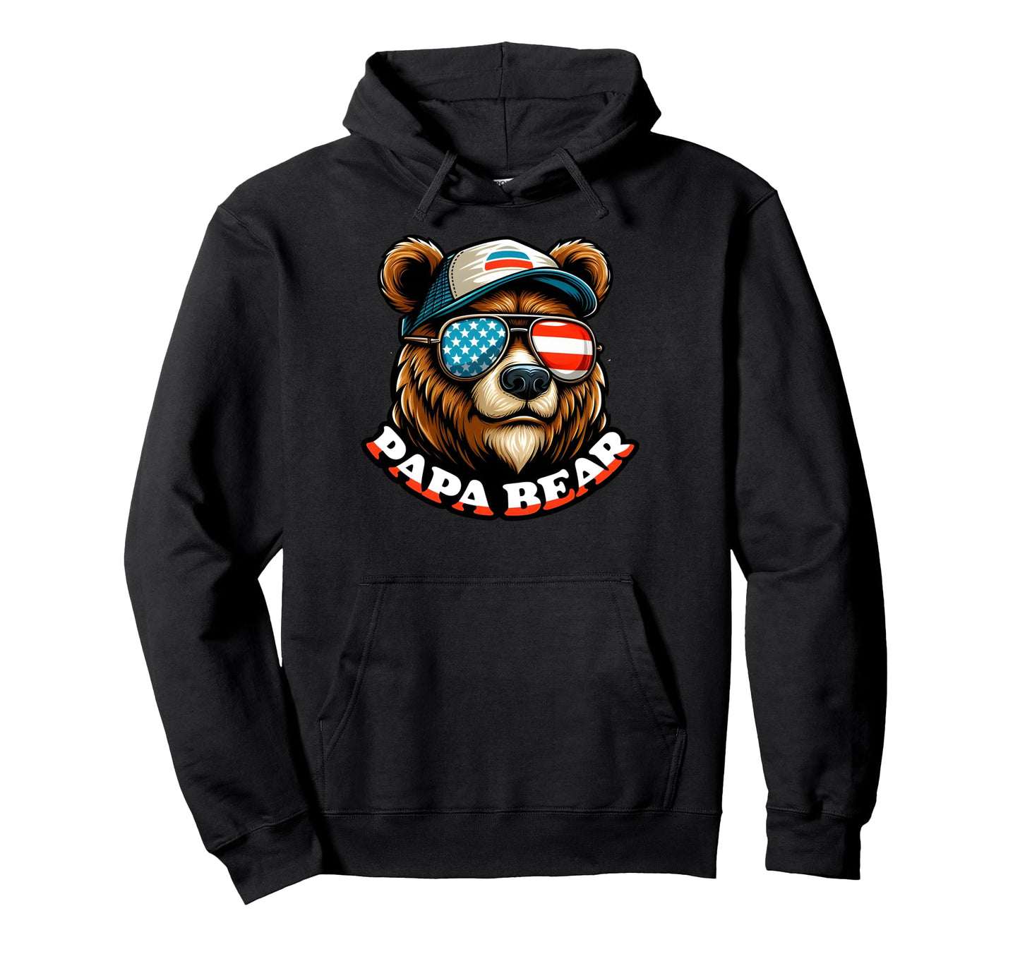 Papa Bear Gifts Funny Birthday Fun Hoodie - Casual Everyday Wear Men Women - T-Shirt, Sweatshirt, Hoodie